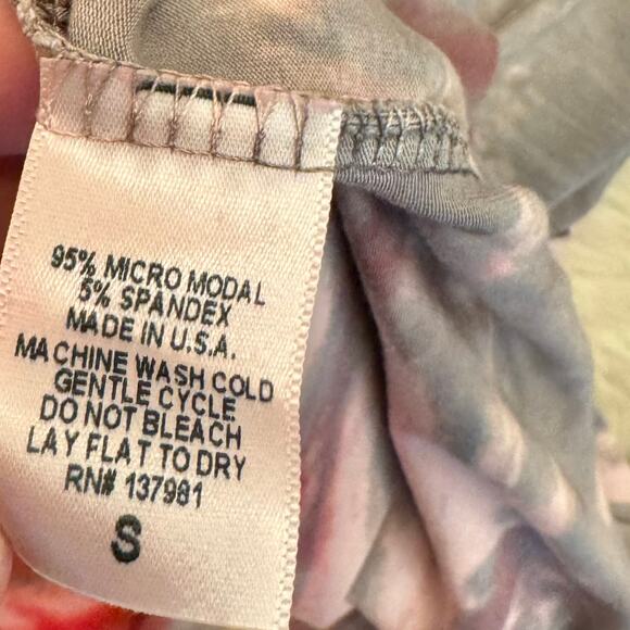 Bird & Vine Red Tie Dye Long Sleeve Maxi Dress Small NWOT - Picture 5 of 9